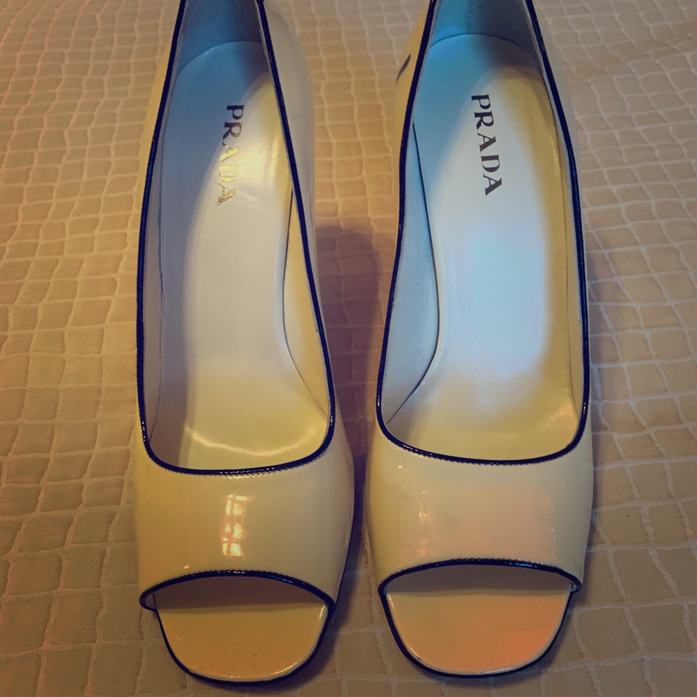 Vintage Prada Authentic Stilletto Peep Toe - EU40